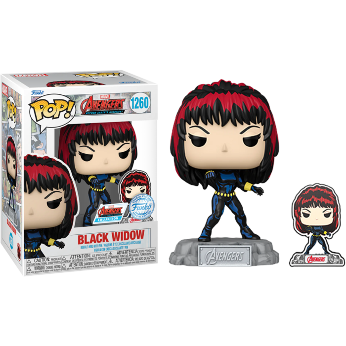 Funko Pop! The Avengers - Black Widow with Enamel Pin #1260