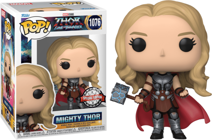 Funko Pop! Thor 4: Love and Thunder - Mighty Thor without Helmet #1076