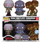 Funko Pop! Dungeons & Dragons - Vecna, Mind Flayer & Demogorgon - Figure 3-Pack