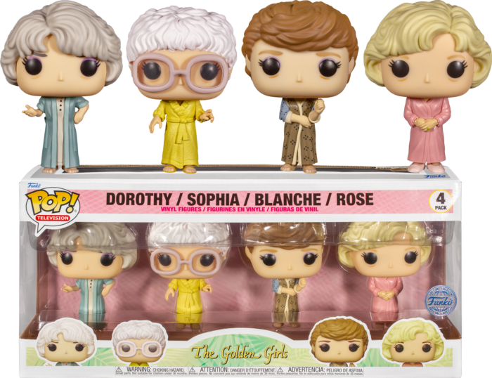Funko Pop! The Golden Girls - Rose, Dorothy, Blanche & Sophia in Robes - 4-Pack - Real Pop Mania