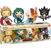Funko Pop! My Hero Academia - Hawks, Izuku Midoriya, Shoto Todoroki & Fumikage Tokoyami Flocked - 4-Pack