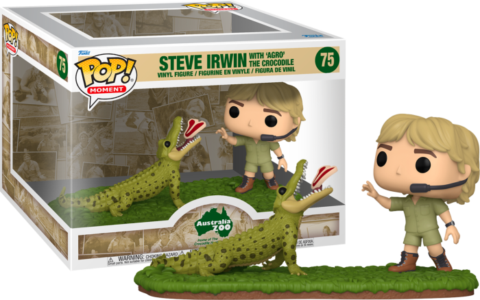 Funko Pop! Moment - Australia Zoo: Home of The Crocodile Hunter - Steve Irwin with 'Agro' the Crocodile - 2-Pack #75