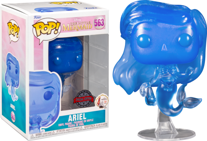 Funko Pop! The Little Mermaid (1989) - Ariel with Bag Blue Translucent Funko Pop! The Little Mermaid (1989) - Ariel with Bag Blue Translucent