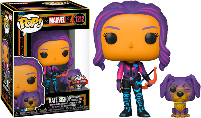 Funko Pop! Hawkeye (2021) - Kate Bishop with Lucky Blacklight #1212 - Real Pop Mania
