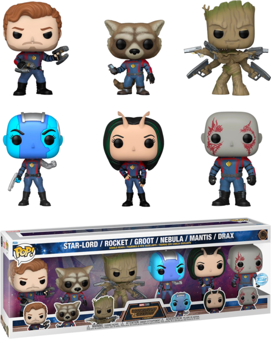 Funko Pop! Guardians of the Galaxy Vol. 3 - Star Lord, Rocket, Groot