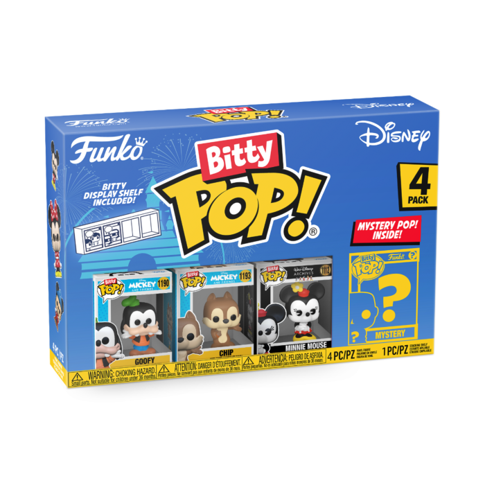 Funko Pop! Disney - Goofy, Chip, Minnie Mouse & Mystery Bitty - 4-Pack