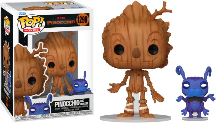 Funko Pop! Guillermo del Toro's Pinocchio (2022) - Pinocchio and Cricket #1299
