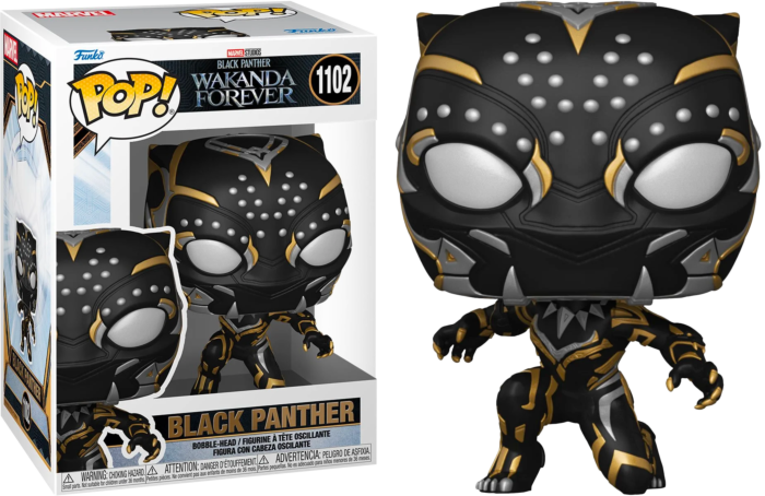 organ Premier nødsituation Funko Pop! Black Panther 2: Wakanda Forever - Black Panther #1102