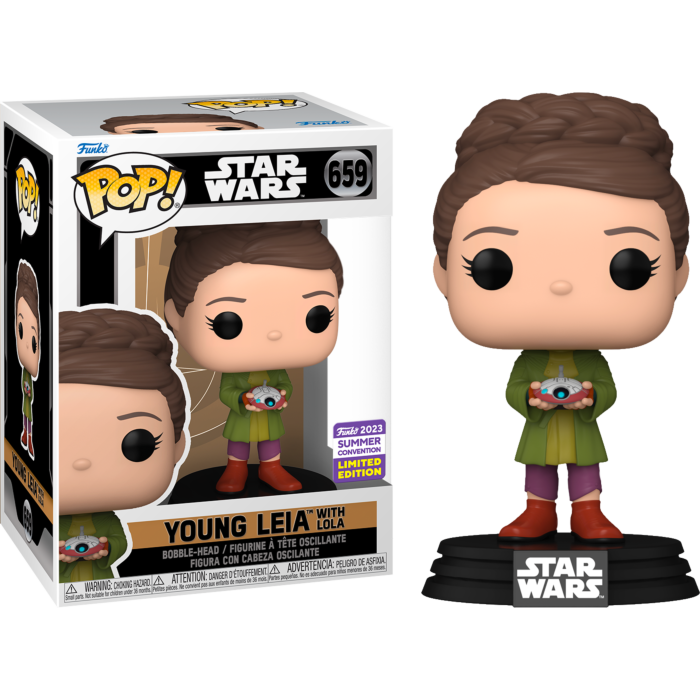 Funko Pop! Star Wars: Obi-Wan Kenobi - Young Leia with Lola #659 (2023 Summer Convention Exclusive)