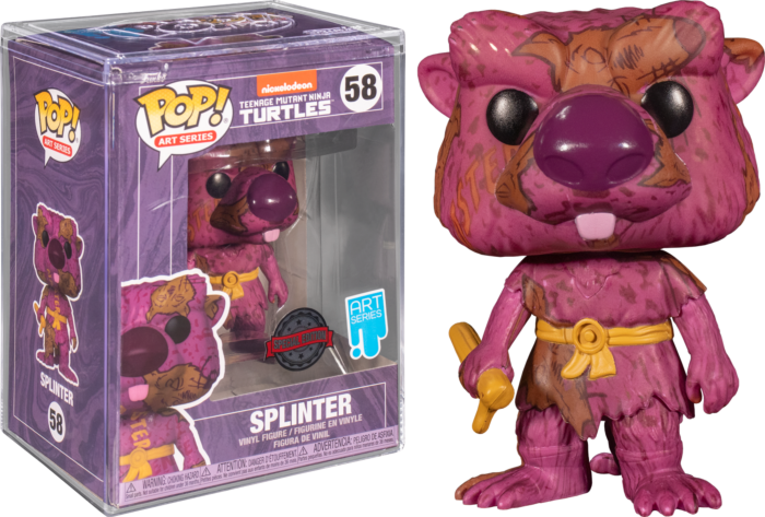 Funko Pop! Teenage Mutant Ninja Turtles II: The Secret of the Ooze - Splinter Artist Series with Pop! Protector #58