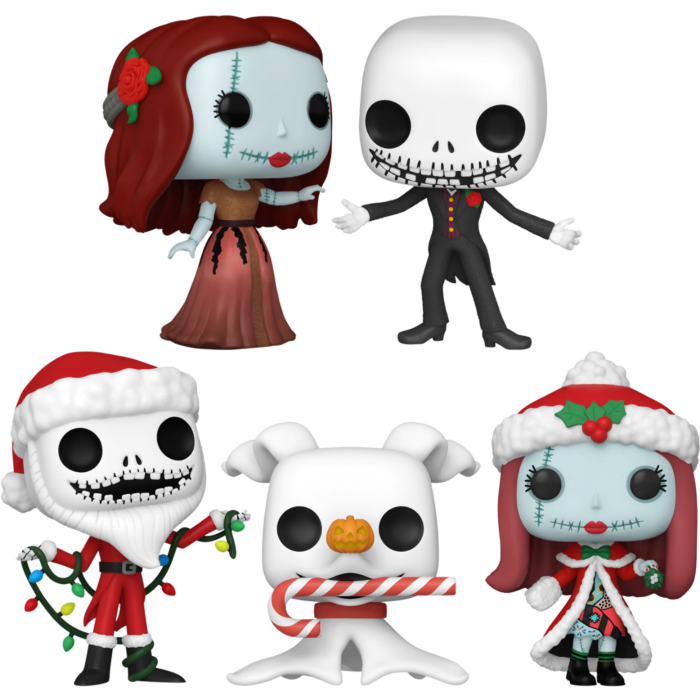 Funko Pop! The Nightmare Before Christmas 30th Anniversary - Merry Halloween - Bundle (Set of 5)