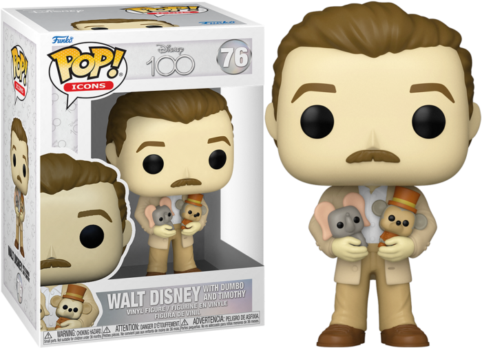 Funko Pop! Disney 100th - Walt Disney with Dumbo and Timothy #76