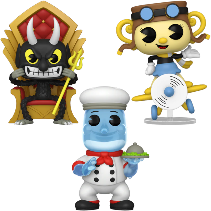 Funko Pop! Cuphead - Rubber Hose - Bundle (Set of 3)