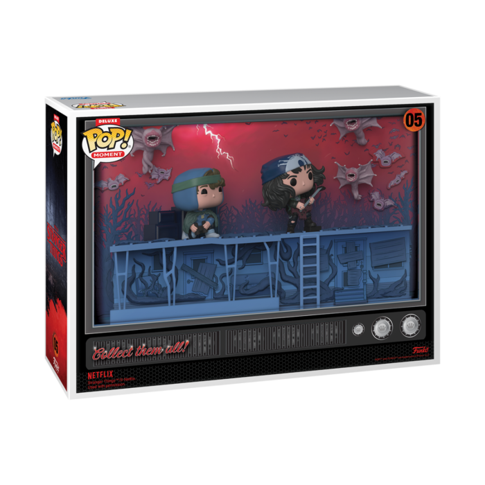 Funko Pop! Moments - Stranger Things 4 - Phase Three Dustin, Eddie, & Demobats Deluxe #05