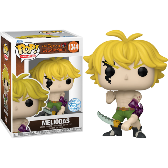 Funko Pop! The Seven Deadly Sins - Meliodas in Demon Mode #1344 - Chas Funko Pop! The Seven Deadly Sins - Meliodas in Demon Mode #1344 - Chas