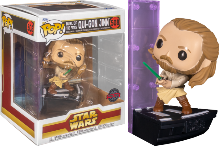 Funko Pop! Star Wars Episode I: The Phantom Menace - Qui-Gon Jinn Duel Of The Fates Deluxe #508