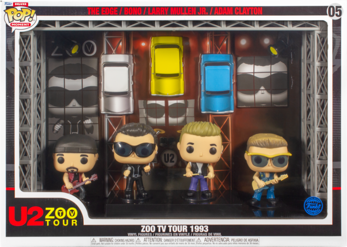 Funko Pop! U2 - Zoo TV 1993 Tour Deluxe Moment - 4-Pack #05