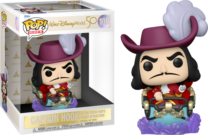 Funko Pop! Walt Disney World - Captain Hook on Peter Pan's Flight Attraction 50th Anniversary #109