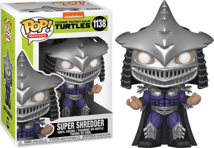 Funko Pop! Teenage Mutant Ninja Turtles II: The Secret of the Ooze - Super Shredder Metallic #1138 - Real Pop Mania