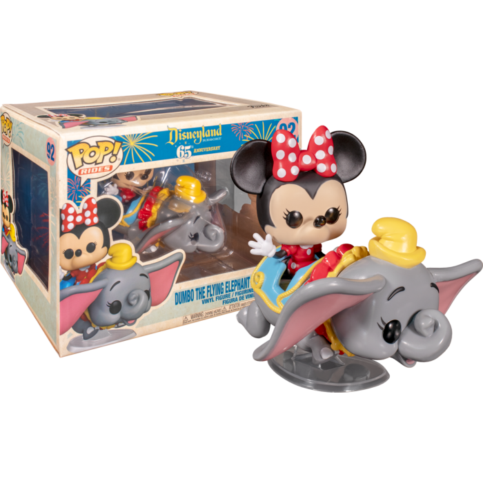 Funko Pop! Rides - Disneyland: 65th Anniversary - Minnie Mouse with Dumbo The Flying Elephant Attraction #92