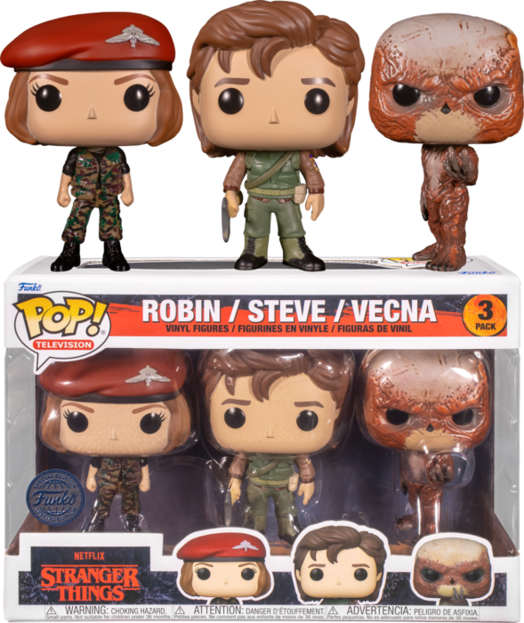 Funko Pop! Stranger Things 4 - Robin, Steve & Vecna - 3-Pack - Real Pop Mania