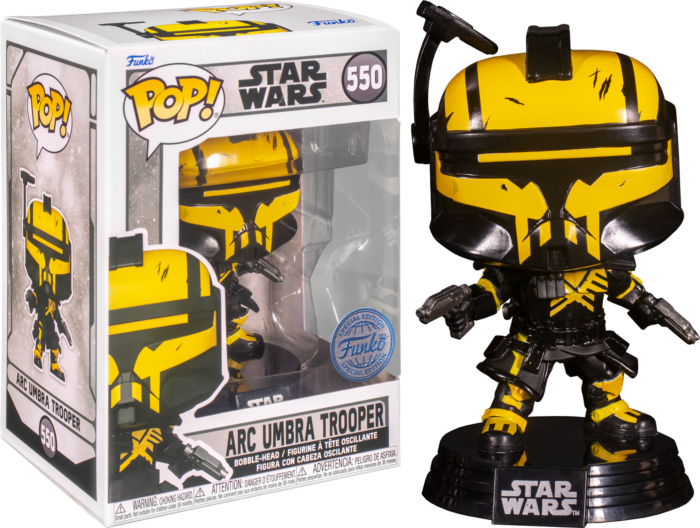 Funko Pop! Star Wars: Gaming Greats - Imperial Rocket Trooper, Merrin, ARC Umbra Trooper & Proxy Glow in the Dark - Bundle (Set of 4) - Real Pop Mania