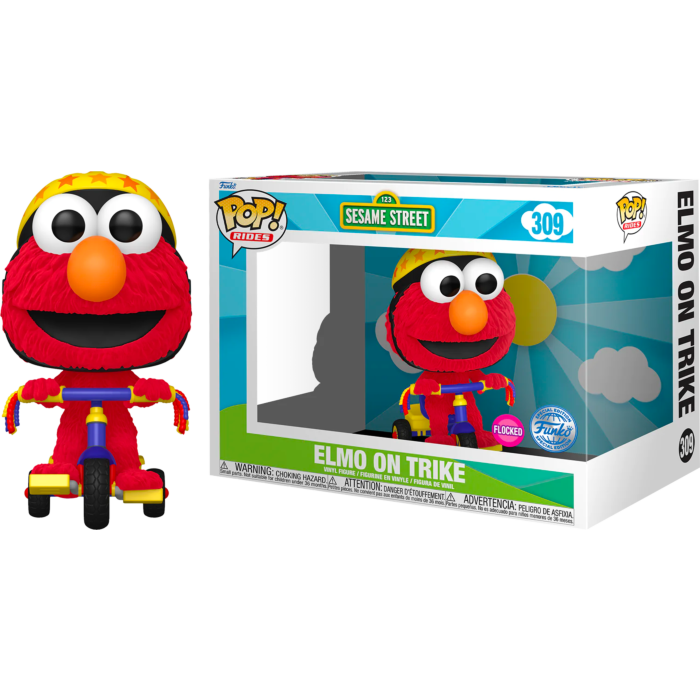 Funko Pop! Rides - Sesame Street - Elmo on Trike Flocked #309