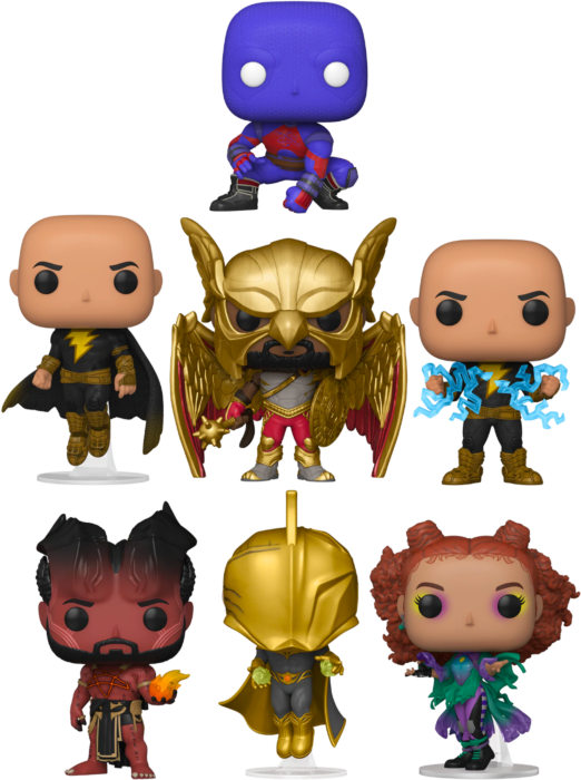 Funko Pop! Black Adam (2022) - Black Is Back - Bundle (Set of 7) - Real Pop Mania