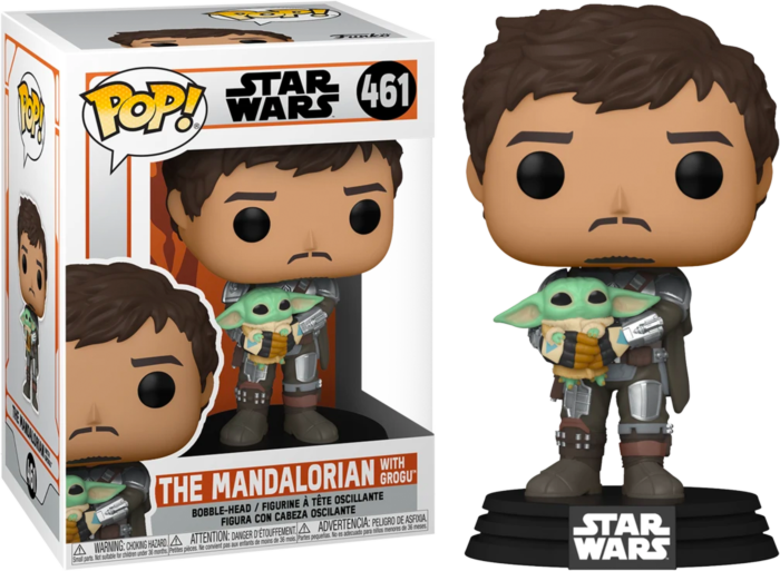 Funko Pop! Star Wars: The Mandalorian - The Mandalorian with Grogu (The Child) #461