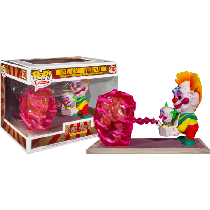 Funko Spirit Halloween Killer Klowns from Outer Space Bibbo  with Shorty in Pizza Box Movie Moment POP! Figure : Toys & Games