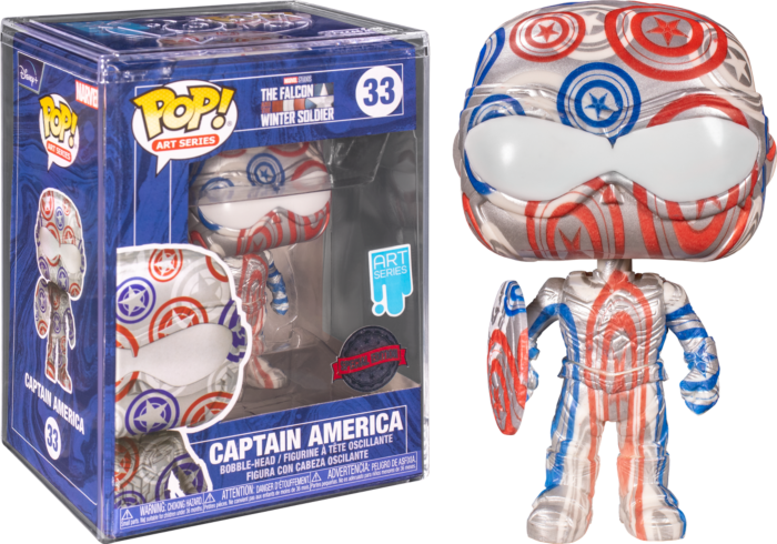 Funko Pop! Marvel - Patriotic Age Artist Series with Pop! Protector - Bundle (Set of 4) - Real Pop Mania