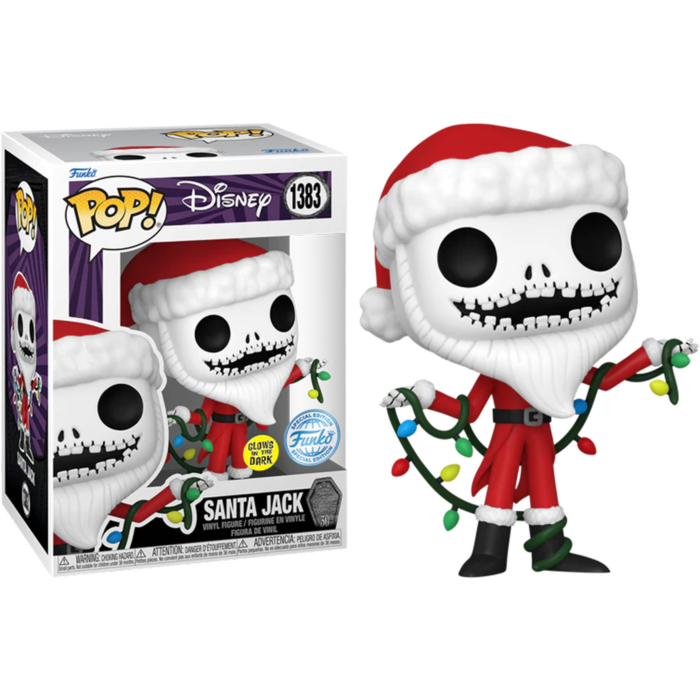 Funko Pop! The Nightmare Before Christmas 30th Anniversary - Santa Jack Glow in the Dark #1383