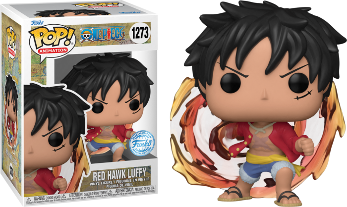 plakat Fortæl mig apparat Funko Pop! One Piece - Red Hawk Luffy #1273 - Chase Chance