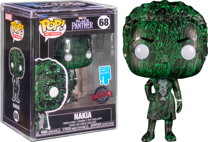 Funko Pop! Black Panther: Legacy - Nakia Damion Scott Artist Series with Pop! Protector #68 - Real Pop Mania
