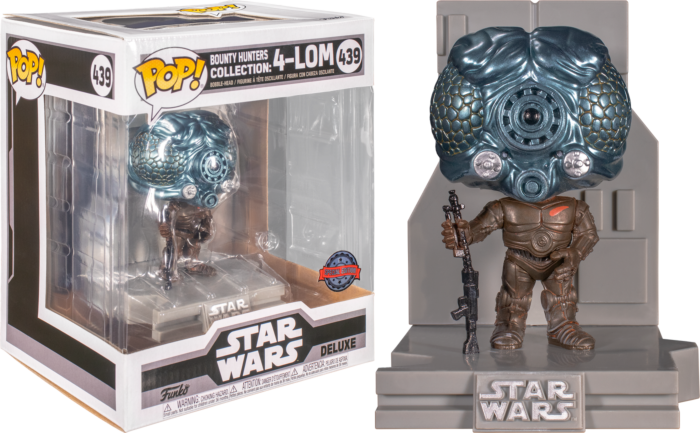 Funko Pop! Star Wars Episode V: The Empire Strikes Back - 4-LOM Metallic Bounty Hunters Deluxe #439