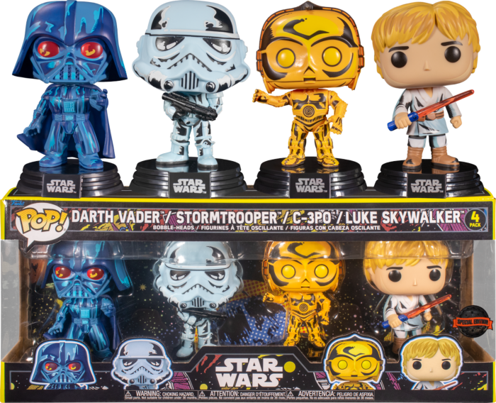 Funko Pop! Star Wars - Darth Vader, Luke Skywalker, C-3PO Funko Pop! Star Wars - Darth Vader, Luke Skywalker, C-3PO