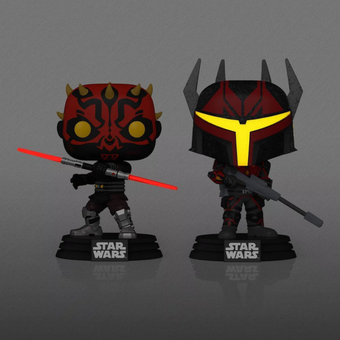 Funko Pop! Star Wars: The Clone Wars - Darth Maul & Gar Saxon Glow in the Dark - 2-Pack - Real Pop Mania