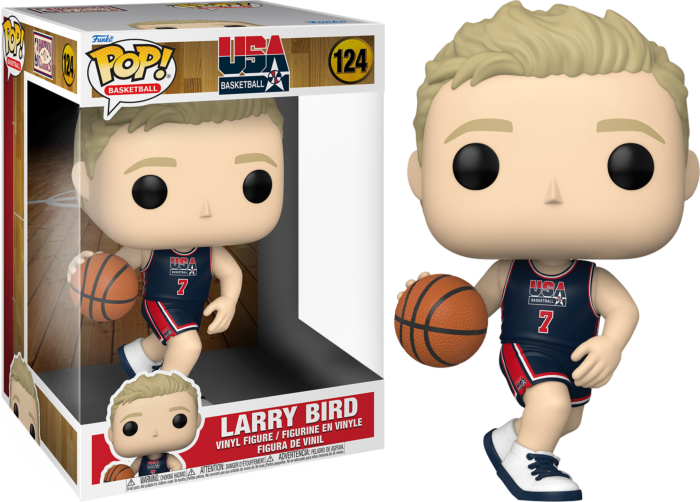 Funko Pop! NBA Basketball - Larry Bird 1992 Team USA Blue Jersey 10" Jumbo #124