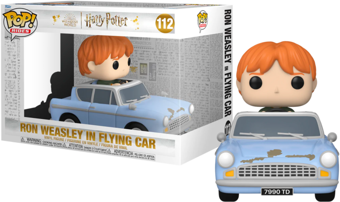 Funko Pop Rides Harry Potter Ron Weasley in Flying Car 112