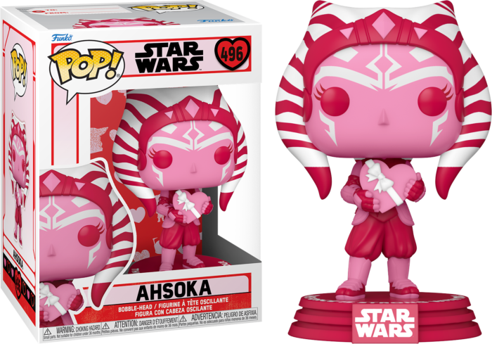 Funko Pop! Star Wars: The Mandalorian - Ahsoka Valentine's Day #496 - Real Pop Mania