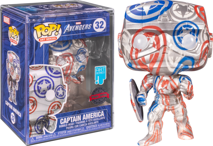 Funko Pop! Marvel - Patriotic Age Artist Series with Pop! Protector - Bundle (Set of 4) - Real Pop Mania