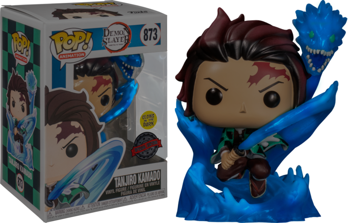 Funko Pop! Demon Slayer - Tanjiro with Dragon Translucent Glow in the Dark #873 - Real Pop Mania