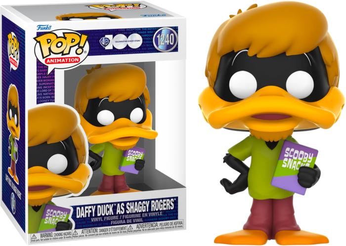 Funko Pop! Looney Tunes x Scooby-Doo - Daffy Duck as Shaggy Rogers Warner Bros. 100th Anniversary #1240