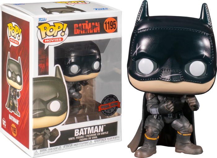 Funko Pop! The Batman (2022) - Batman Battle Damaged #1195 - Real Pop Mania