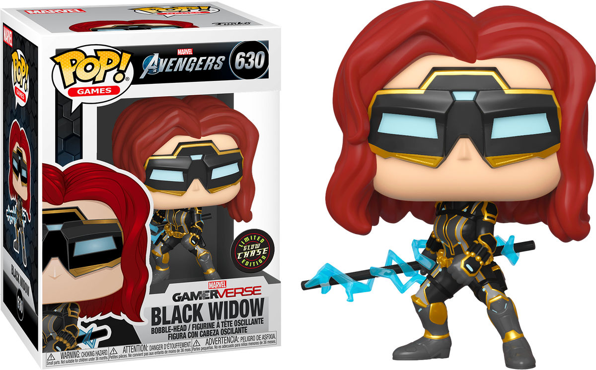Funko Pop! Marvel’s Avengers (2020) - Black Widow Glow in the Dark #630 - Chase Chance - The Amazing Collectables