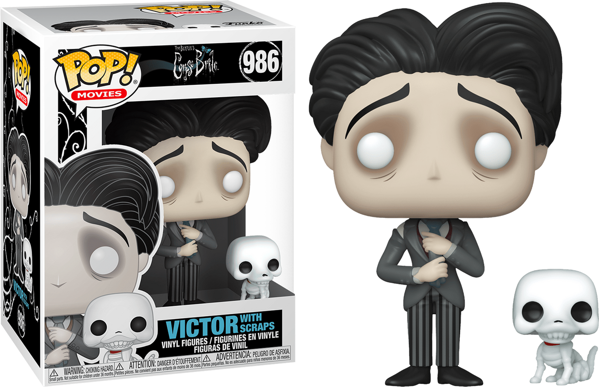 Funko Pop! Funko Pop! Corpse Bride - Victor Van Dort with Scraps #986 - The Amazing Collectables
