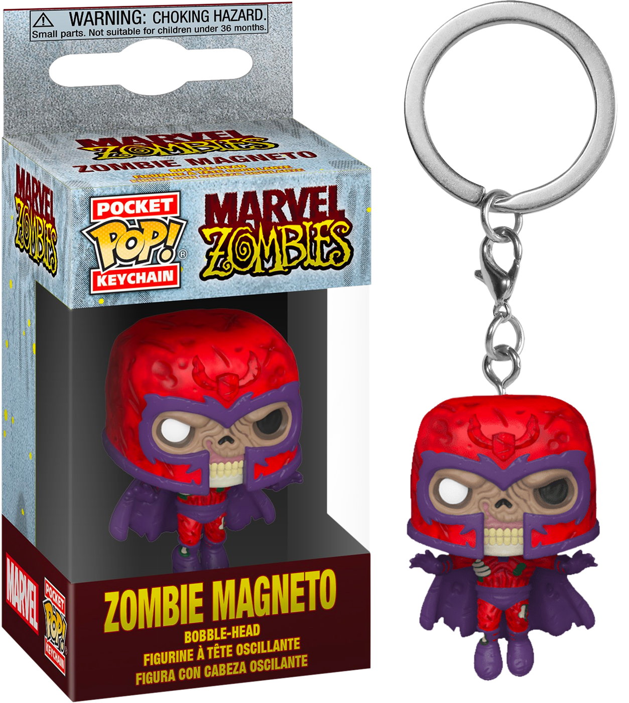 Funko Pocket Pop! Keychain - Marvel Zombies - Magneto Zombie - The Amazing Collectables