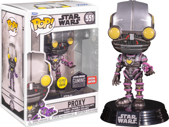 Funko Pop! Star Wars: Gaming Greats - Imperial Rocket Trooper, Merrin, ARC Umbra Trooper & Proxy Glow in the Dark - Bundle (Set of 4) - Real Pop Mania