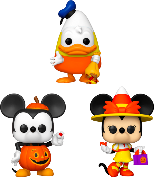 Funko Pop! Disney - Mickey, Minnie & Donald Trick or Treat Halloween - Bundle (Set of 3) - Real Pop Mania