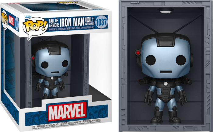 Funko Pop! Iron Man: Hall of Armor - Model 11 War Machine Metallic Deluxe #1037 - Real Pop Mania